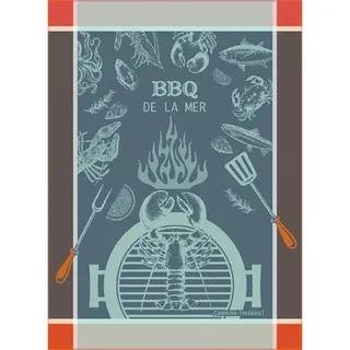 Garnier Thiebaut - Geschirrtuch BBQ De La Mer Bleu 56x77 cm Baumwolle