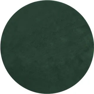 Tectake Kurzflorteppich Soft Zone Ø Ø 120 cm grün