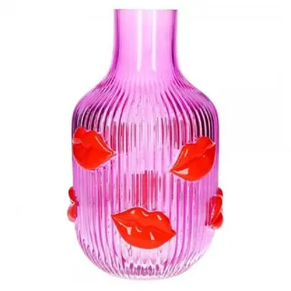 Giftcompany Dekovase Vase L ́Amour Lippen Pink Rot (30cm)