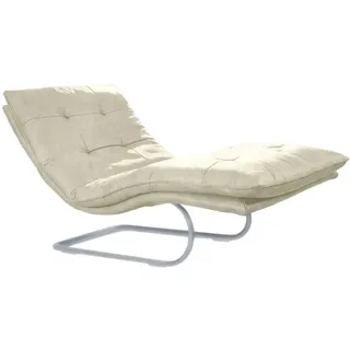 W.Schillig Relaxliege daily dreams Waffelkissen-Optik 95 x 91 x 170 cm Beige mit Kissen