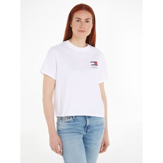 Tommy Jeans T-Shirt TJW BXY GRAPHIC FLAG TEE mit Markenlabel weiß S (36)