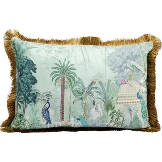 Kare Kissen Jungle Temple 40 x 60 cm Blau