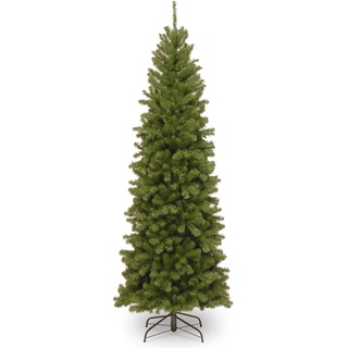 National Tree Company Künstlicher schmaler Weihnachtsbaum, grün, Nordvalley Fichte, inklusive Ständer, 1,8 m