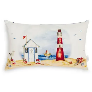 Thalia Kissenbezug Maritim 50 x 30 cm Grau
