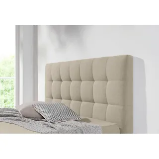 Schlaraffia Boxspringbett Aida, mit GELTEX® Next Topper und 7-Zonen-Tonnentaschen-Federkernmatratze beige 202 cm x 211 cm