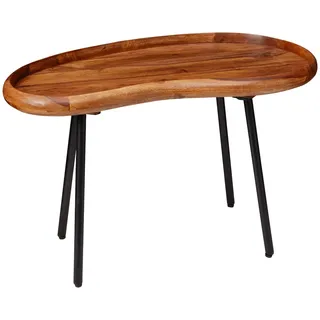FineBuy Couchtisch Sheesham Braun 40 x 71 x 42 cm