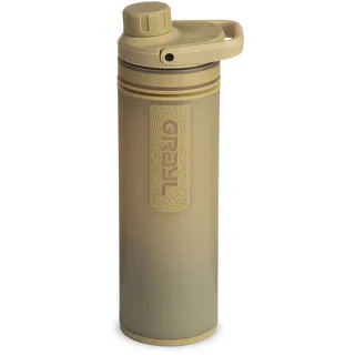 Grayl Ultrapress Purifier Wasserfilter Flasche Wasseraufbereitung beige Größe 0.5L Camping