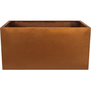 Köhko® Designer-Pflanztrog aus Cortenstahl Viva 120 x 54 x 43 cm | Pflanzkübel in Edelrost-Optik