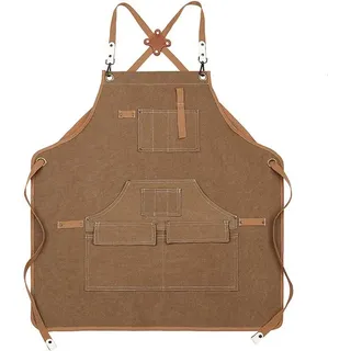 Küchenschürzen, Große Taschen, Leinenschürzen, Für Damen Und Herren, Kochschürzen