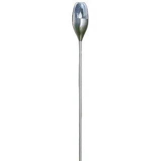Lampenwelt Solarleuchte Edelstahl 122 cm inkl. Dämmerungssensor grau