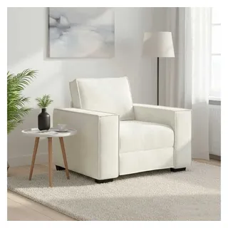 vidaXL Sessel 100 x 84 x 78 cm Creme Samt