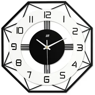 home trends Wanduhr Wanduhr Pendeluhr modern mit Aufklebern, 35 × 35 cm (Wanduhren Dekoration für Wohnzimmer & Schlafzimmer)
