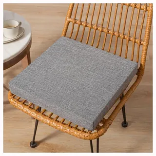 uyeoco Quadrat Sitzerhöhung Sitzkissen dick 5cm Stuhlkissen Aufstehhilfe Bodenkissen, Waschba Stuhlkissen mit Reißverschluss, (Color : #1, Size : 45x45x5cm Thick)