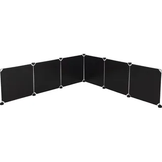 Kerbl Kunststoffwand-Elemente 35 x 35 cm Schwarz