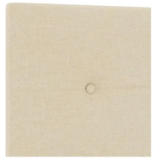 vidaXL Kopfteil mit Kopfteil Creme 140 cm Stoff