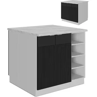 Vicco, Regal, Kücheninsel Fame-Line (90 x 82 x 82 cm)