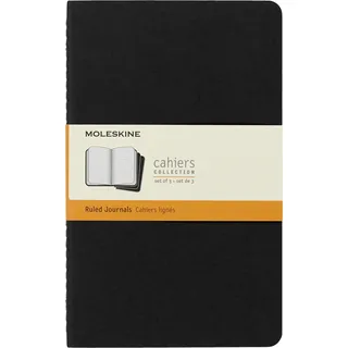 Moleskine Notizbuch Cahier A5 liniert Schwarz