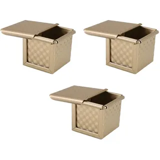 Rtauhife Quadratische Kastenform mit Deckel, Toastform, Brotbackform, Kastenform mit Pullman-Deckel