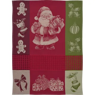 Sander - Geschirrtuch Weihnachten - Chef Santa - 01 rot, grün 50x 70cm, Baumwolle