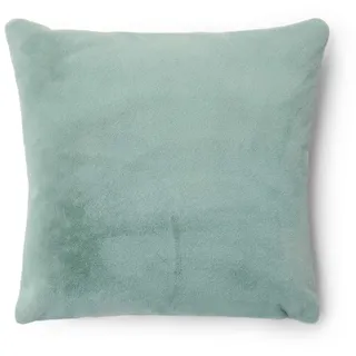 Essenza Fellkissen, Grün, Textil, Fell, Uni, Füllung: Polyester, 50x50 cm, Oeko-Tex® Standard 100, Wohntextilien, Kissen, Fellkissen
