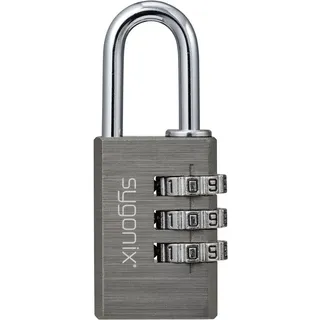 Sygonix SY-6932310 Vorhängeschloss 30mm 3-Digit Titan-Grau Zahlenschloss