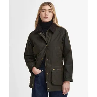Barbour Acorn Waxed Jacket - Mantel - Damen Olive UK 14 / L
