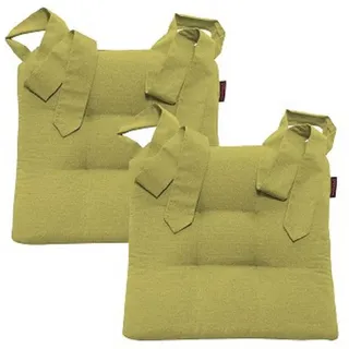 Magma Heimtexx Stuhlkissen, Grün, Textil, Uni, Füllung: Polyurethan (Pur), 42x7x46 cm, Wohntextilien, Kissen, Sitzkissen