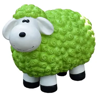 Geschenkestadl Gartenfigur XL Schafe in verschiedenen Farben Gartenfigur grün