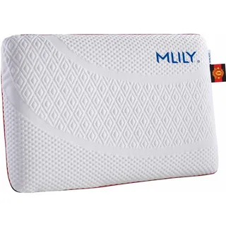 MLILY Kissen Air Memory Nackenkissen Kopfkissen Memory-Schaum Nackenstützkissen, 60×40×12cm Orthopädisches Kissen mit waschbarem Bezug - Zertifiziert mit CertiPUR und Oeko-TEX