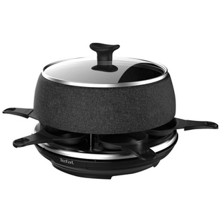 Tefal Raclette RE 12C8, Spülmaschinenfest, Kompaktes Fondue-Set schwarz