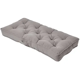 Homescapes Sitzkissen 100 x 48 cm Grau