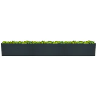 Mega-Holz Mega Holz Premium Aluminium Hochbeet 550 x 95 x 74 cm Grau