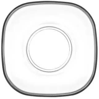 LAV Teeglas Unterteller-Set Zen – 6er Set, modern & perfekt für Teegläser, 6-tlg., Glas, 6-teilig weiß