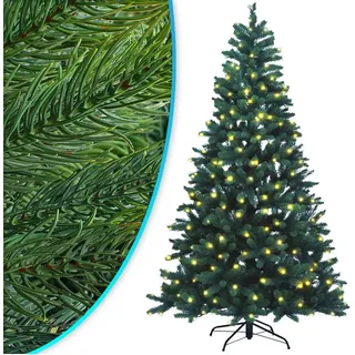 NYVI Künstlicher Weihnachtsbaum Weihnachtsbaum NYVI-Xmas Premium aus 100% Spitzguss Absolut Lebensecht grün 210 cm