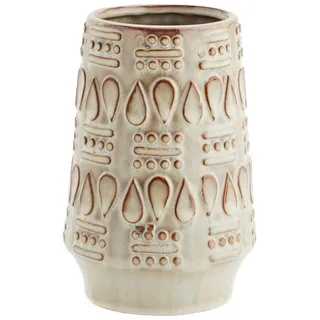 Madam Stoltz Vase, Beige, Keramik, 20 cm, Dekoration, Vasen, Keramikvasen