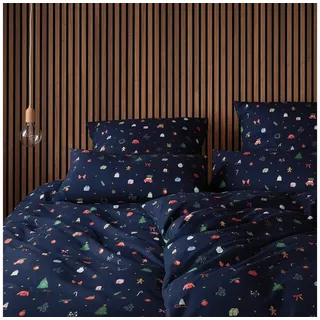 ELEGANTE Joyful Flanell Blau 80 x 80 cm