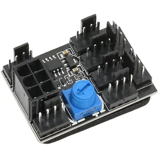 Chassis PWM Fan Hub, 1 Bis 8 Way 12V 3PIN/4PIN Cooling Fan Controller Hub, mit 6 Pin Power Port, für PC Desktop Computer Motherboard