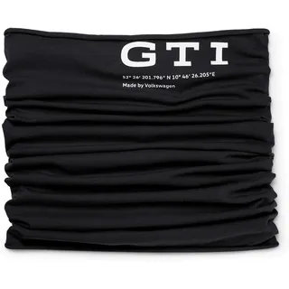 Volkswagen GTI Schal Tuch Allrounder Loop Kopftuch Schlauchschal Halstuch, Schwarz