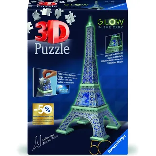 Ravensburger Eiffelturm Glow-In-The-Dark Edition 216 Teile 3D