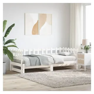 vidaXL Tagesbett 90 x 190 cm Weiß