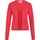Viril Short L/S Knit Cardigan rot M