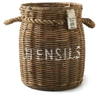 Rivièra Maison Aufbewahrungskorb Rivièra Maison Rustic Rattan Utensils Pot beige