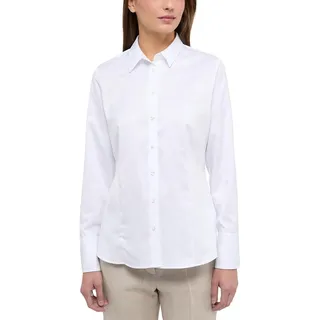 Eterna Bluse Langarm Hemdkragen Blickdicht weiß