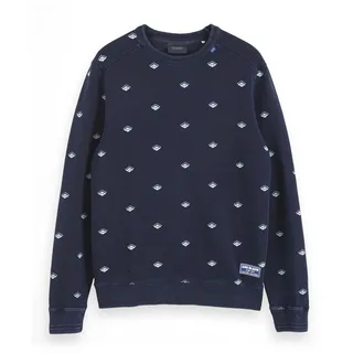 Scotch & Soda Herren Sweatshirt Crewneck Allover Print 153574-0217 XXL - Combo A - XXL