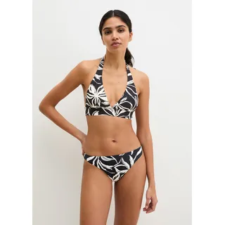 Marc O'Polo Bikini-Top Damen Schwarz/Weiß M (40)