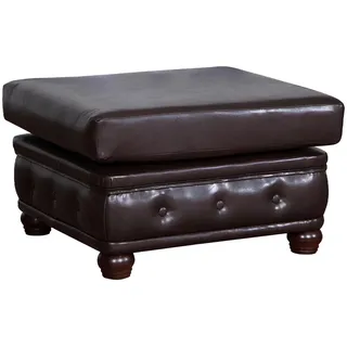 Xlmoebel Hocker Designer-Pouf aus Leder und Textil für stilvolle Entspannung (Hocker, Hocker), Hergestellt in Europa braun