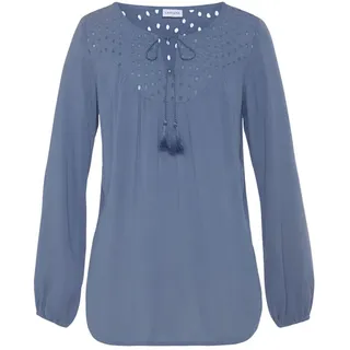 LASCANA Crepebluse smokey blue 38