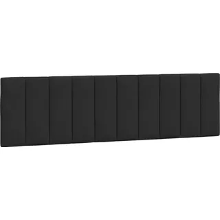 vidaXL Kopfteil-Kissen Hanko Schwarz 180 cm Samt
