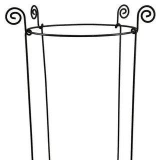Hirsch Terracotta Rankgitter Staudenhalter Form rund Rankhilfe Pflanzenstütze, massiv - robust - wetterfest, Ø 80 cm Höhe 90 cm, Vollmetall 8 mm beige 80 cm x 90 cm x 80 cm