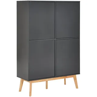MID.YOU Highboard 100 x 149 x 40 cm Grau